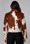 Women's Genuine Cowhide Leather Jacket Cowhide Leather Jacket with Real Cow Hair —Women Natural Genuine Pony Hair on Cowhide Jacket