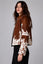 Women's Genuine Cowhide Leather Jacket Cowhide Leather Jacket with Real Cow Hair —Women Natural Genuine Pony Hair on Cowhide Jacket