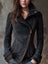 Vintage Washed Denim Moto Jacket Charcoal Edge Women’s Cropped Biker Jean Jacket Streetwear