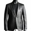 Men's Crocodile Embossed Black Leather Blazer – Genuine Luxury Leather Formal Coat for Stylish Men