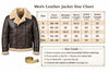 Men’s Brown Shearling Leather Jacket B3 Bomber Aviator Jacket Faux Fur Lined Winter Coat