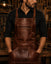 Men’s Genuine Leather Apron Handmade BBQ Apron Barber Woodworking Workshop Apron Chef Grill Apron