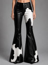 Handmade Cowhide Leather Flared pants -Western ROdeo Style