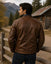 Men's Genuine Lambskin Leather Jacket – Vintage Distressed Retro Motorcycle Biker Jacket, American Casual Workwear Leather Coat