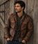Men's Genuine Lambskin Leather Jacket – Vintage Distressed Retro Motorcycle Biker Jacket, American Casual Workwear Leather Coat