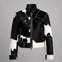 Women’s Genuine Cowhide Jacket – Western Cow Print Leather Jacket – Real Hair On Cowhide Coat – Vintage Cropped Leather Jacket