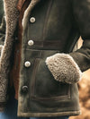 Women’s Suede Shearling Jacket | Fur Lined Suede Coat | Luxury Winter Suede Jacket